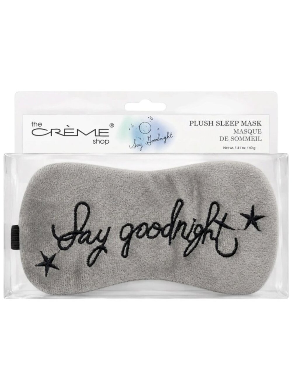 NEW the Creme Shop Plush Sleep Mask "Say Goodnight"